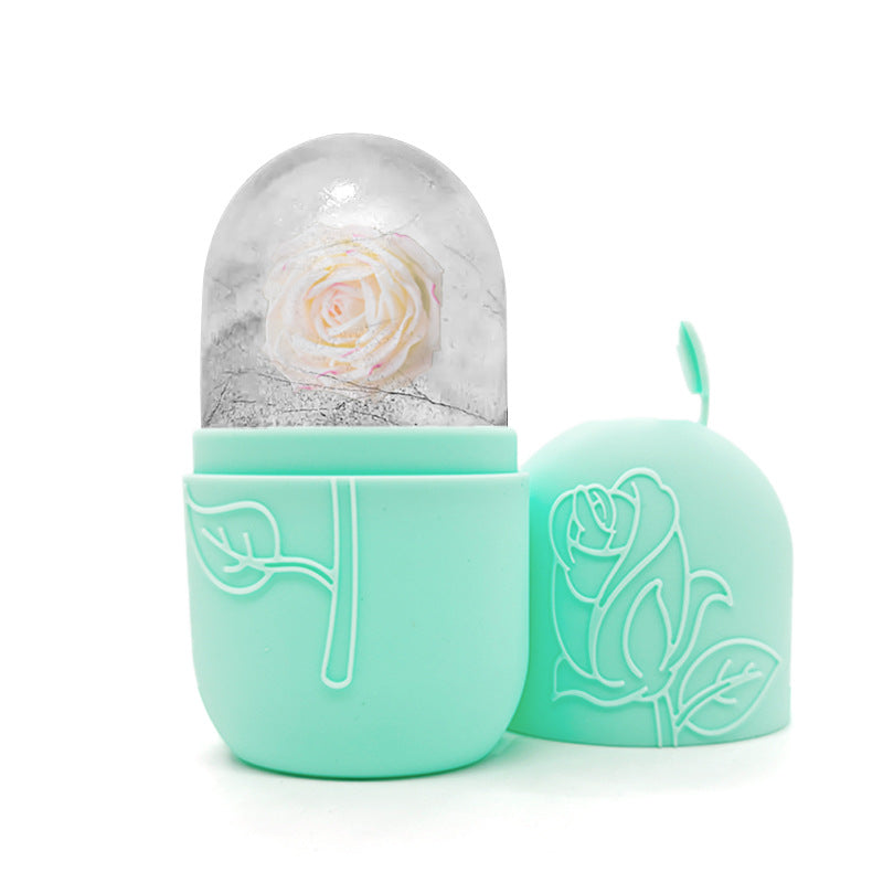 Facial Ice Tray Massager Facial Roller For Relieving Puffiness